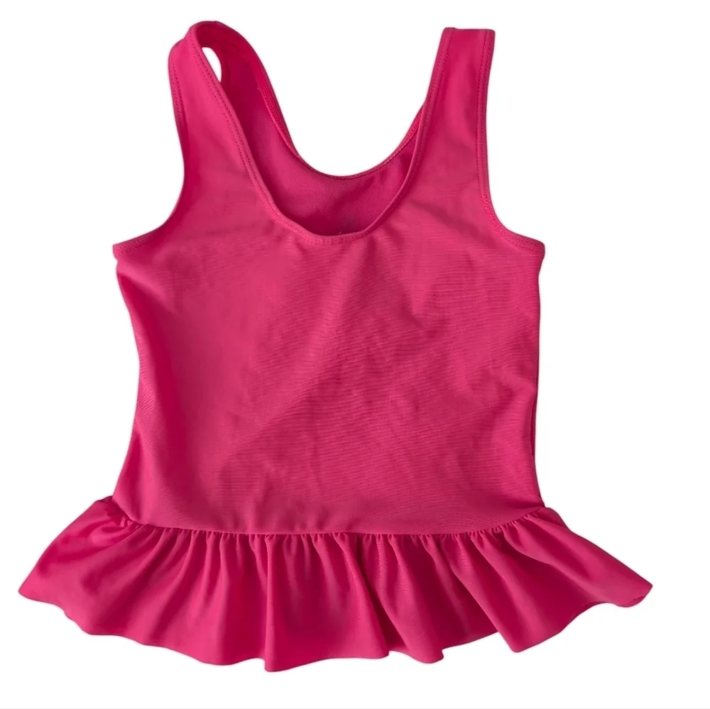 Cat & Jack Girls Swimming Pink Tank Top with Pineapple Design Size 4T